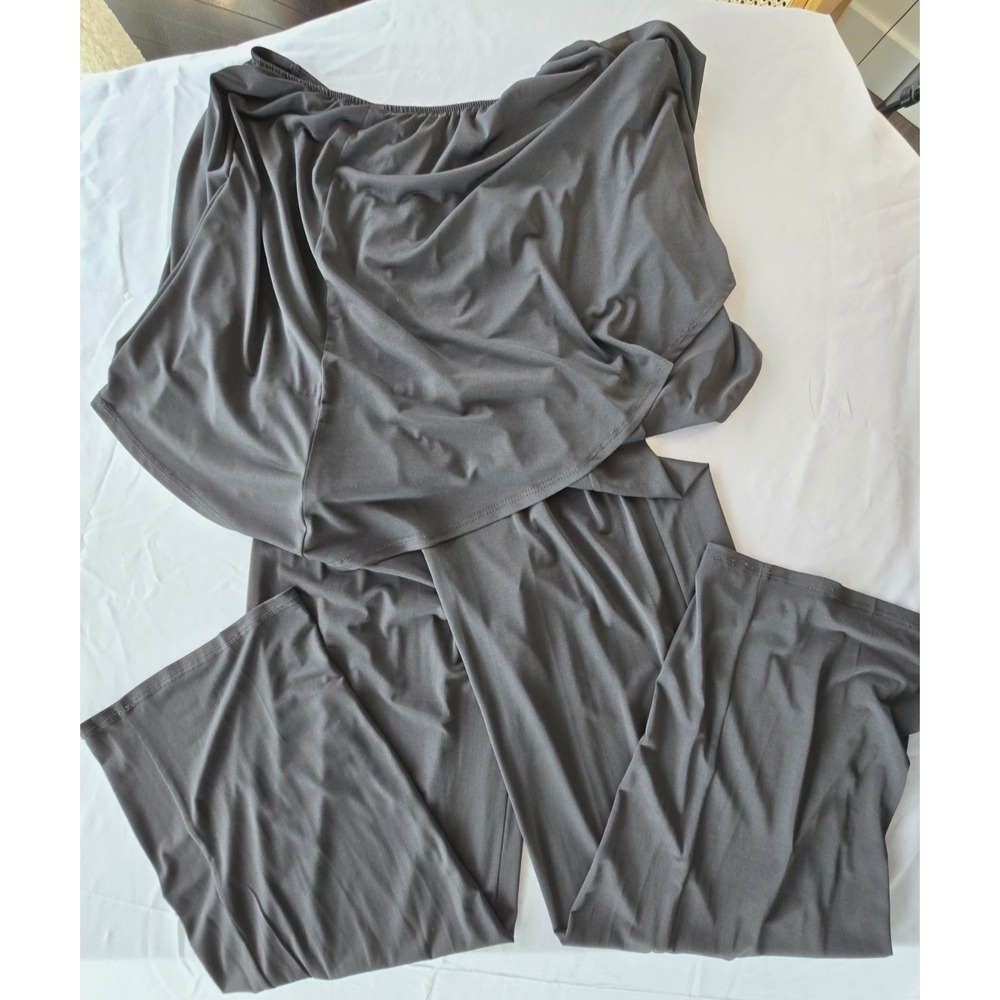 Sunny Leigh Drop Shoulder Flowy Strapless Overalls Jumpsuit Sz M Goth Festive - Picture 8 of 16